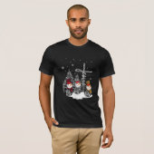 Jesus Liebe | Jesus Faith Hope Liebe Snowman T-Shirt (Vorne ganz)