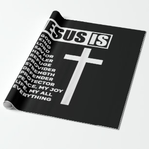 Jesus Liebe   Jesus ist mein Gott, mein König, me Geschenkpapier