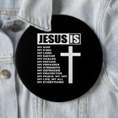 Jesus Liebe | Jesus ist mein Gott, mein König, mei Button (Beispiel)