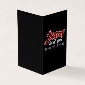 Jesus-Liebe| Jesus Liebe Sie und ich versuchen Visitenkarten (Vorderseite)