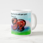 jesus liebe Jumbo-Tasse (Vorderseite Rechts)