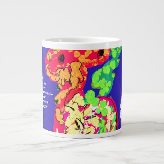 Jesus-Liebe Jumbo-Tasse (Vorderseite)
