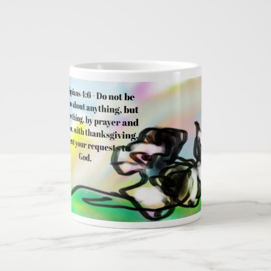 jesus liebe Jumbo-Tasse (Vorderseite)