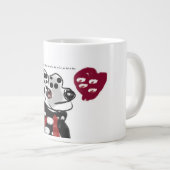 Jesus Liebe Jumbo-Tasse (Vorderseite Rechts)