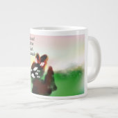 jesus liebe  Jumbo-Tasse (Vorderseite Rechts)