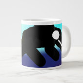 jesus Liebe Jumbo-Tasse (Vorderseite Rechts)