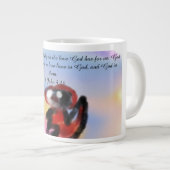 jesus liebe  Jumbo-Tasse (Vorderseite Rechts)
