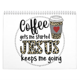 Jesus-Liebe Kaffee gibt mir den Anfang Jesus Beha Kalender