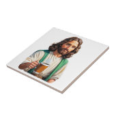 Jesus Liebe Kaffee lang Fliese (Seite)