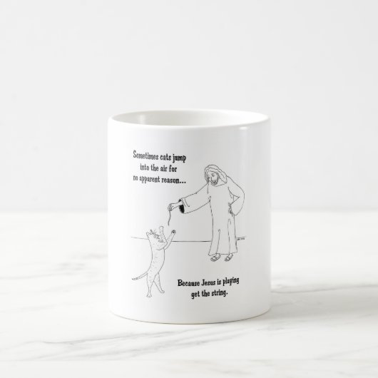 Jesus-Liebe-Katzen Kaffeetasse (Mittel)