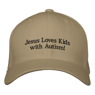 Jesus-Liebe-Kinder mit Autismus! Bestickte Kappe