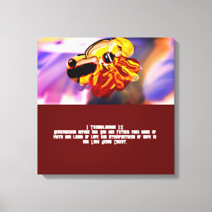 Jesus Liebe Leinwanddruck