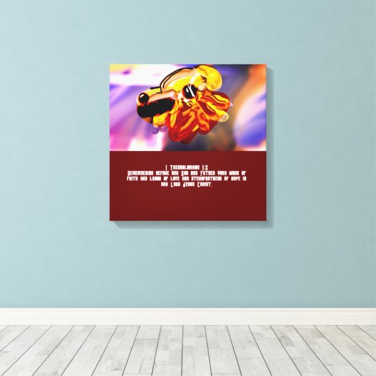 Jesus Liebe Leinwanddruck (Insitu (Holzboden))