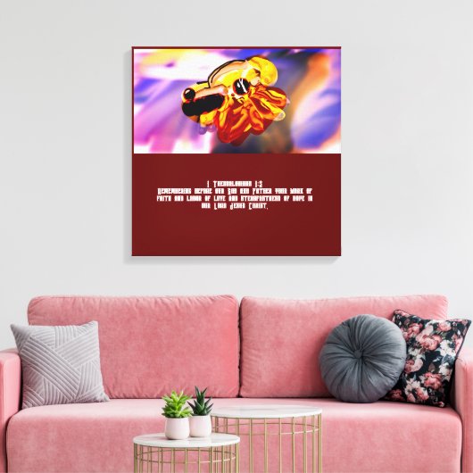 Jesus Liebe Leinwanddruck (Insitu (Wohnzimmer))