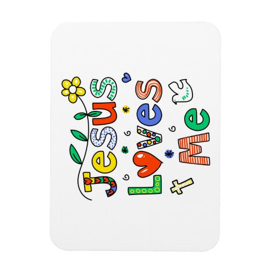 Jesus Liebe Magnet (Vertikal)