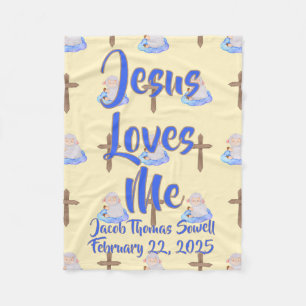 Jesus Liebe Me Baby Blanket Fleecedecke