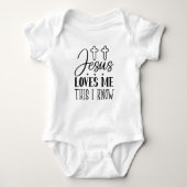 Jesus Liebe Me Baby Bodysuit Baby Strampler (Vorderseite)