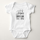 Jesus Liebe Me Baby Bodysuit Strampler (Vorderseite)