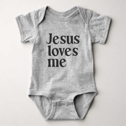 Jesus Liebe Me Bodysuit Baby Strampler (Vorderseite)