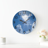 Jesus Liebe Me Clock Große Wanduhr (Zuhause)
