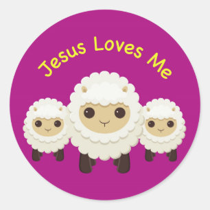 Jesus Liebe Me Cross Schafe Sticker