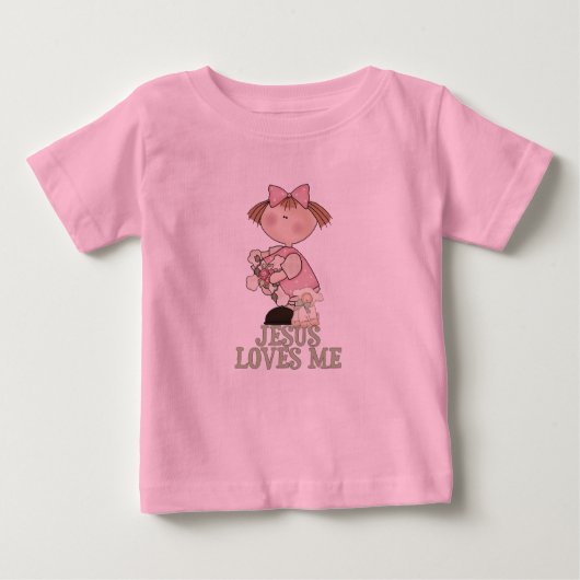 Jesus Liebe Me Girl Baby T-shirt (Vorderseite)