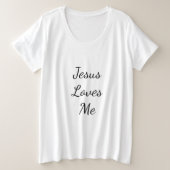 Jesus Liebe Me Plus T - Shirt (Design vorne)
