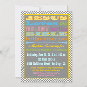 Jesus Liebe Me Taufe/Weihnachts-Einladung Einladung