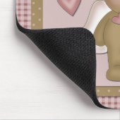 Jesus Liebe Me Teddy Bear Angel Mousepad (Ecke)