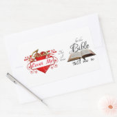 Jesus Liebe mich, das weiß ich ... Rechteckiger Aufkleber (Umschlag)