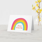 Jesus Liebe mich. Grußkarten Karte (Gelbe Blume)