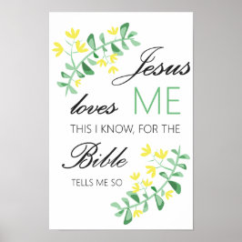 Jesus Liebe mich - Kinderzimmerplakat Poster