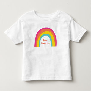 Jesus Liebe mich Kleinkind Regenbogen T - Shirt
