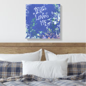 Jesus Liebe mich mit Musiknoten Leinwanddruck (Insitu (Schlafzimmer))