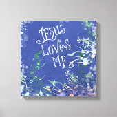 Jesus Liebe mich mit Musiknoten Leinwanddruck (Vorderseite)
