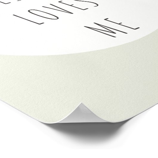 Jesus Liebe mich. Poster & Prints (Ecke)