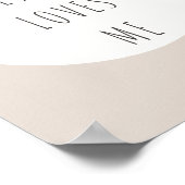 Jesus Liebe mich. Poster & Prints (Ecke)