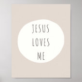 Jesus Liebe mich. Poster & Prints (Vorne)