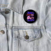 Jesus Liebe mich und meine Tattoos Button (Beispiel)