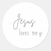 Jesus Liebe mir Aufkleber (Vorderseite)