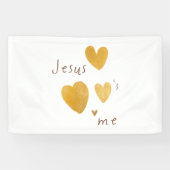 Jesus Liebe mir Banner Grosses Zeichen modern (Horizontal)