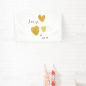 Jesus Liebe mir Banner Grosses Zeichen modern (InSitu)