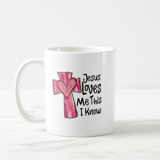Jesus Liebe mir, dass Sie wissen Kaffeetasse (Links)
