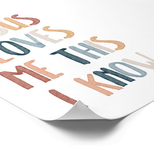 Jesus Liebe mir dieses Ich kenne Poster (Ecke)