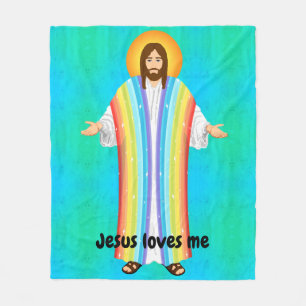 Jesus Liebe mir Fleecedecke