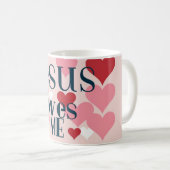 Jesus Liebe mir Kaffeetasse (VorderseiteRechts)