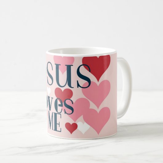 Jesus Liebe mir Kaffeetasse (VorderseiteRechts)