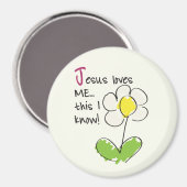 Jesus Liebe mir Magnet (Vorderseite/Rückseite)