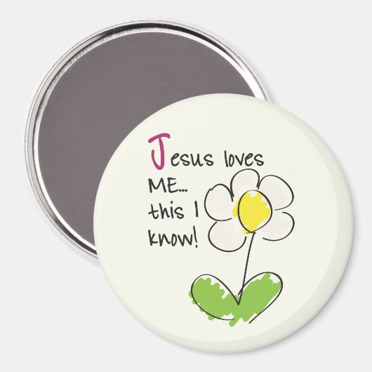 Jesus Liebe mir Magnet (Vorderseite/Rückseite)