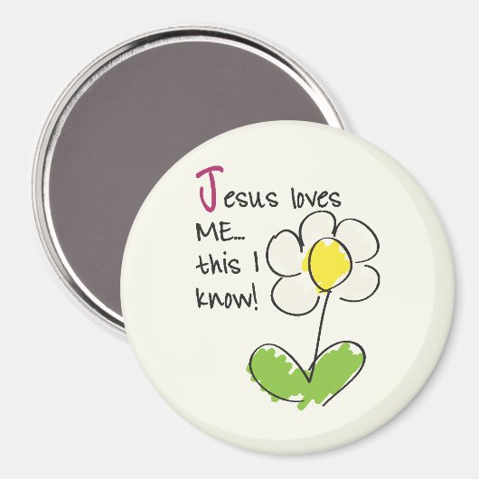 Jesus Liebe mir Magnet (Vorderseite/Rückseite)